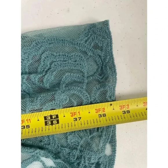 Women's Favlux Turquoise Lace Kimono Cardigan Duster Size M‎ GUC! 0155 - Picture 8 of 12